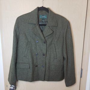 NWT Lauren Ralph Lauren Lambs Wool Green Blazer